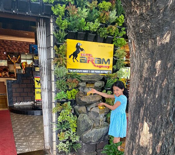 Aram Rejency Pune - vertical garden setup