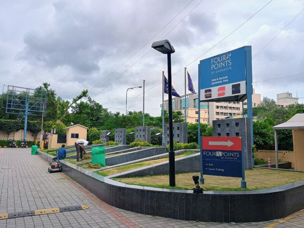 hotel four point pune - garden maintenance